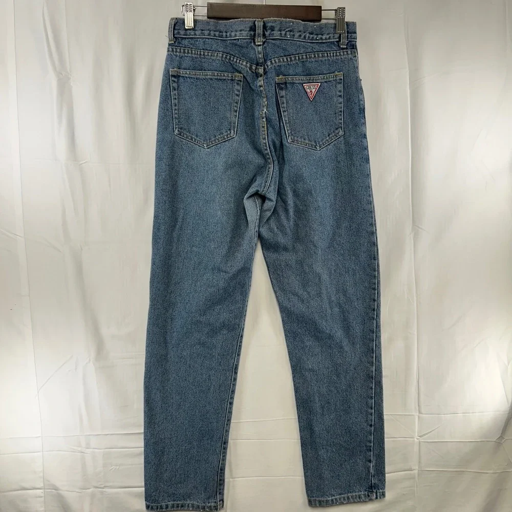 Guess Georges Marciano Jeans Mens 30x30 Blue Vintage Tapered Button Fly USA Made